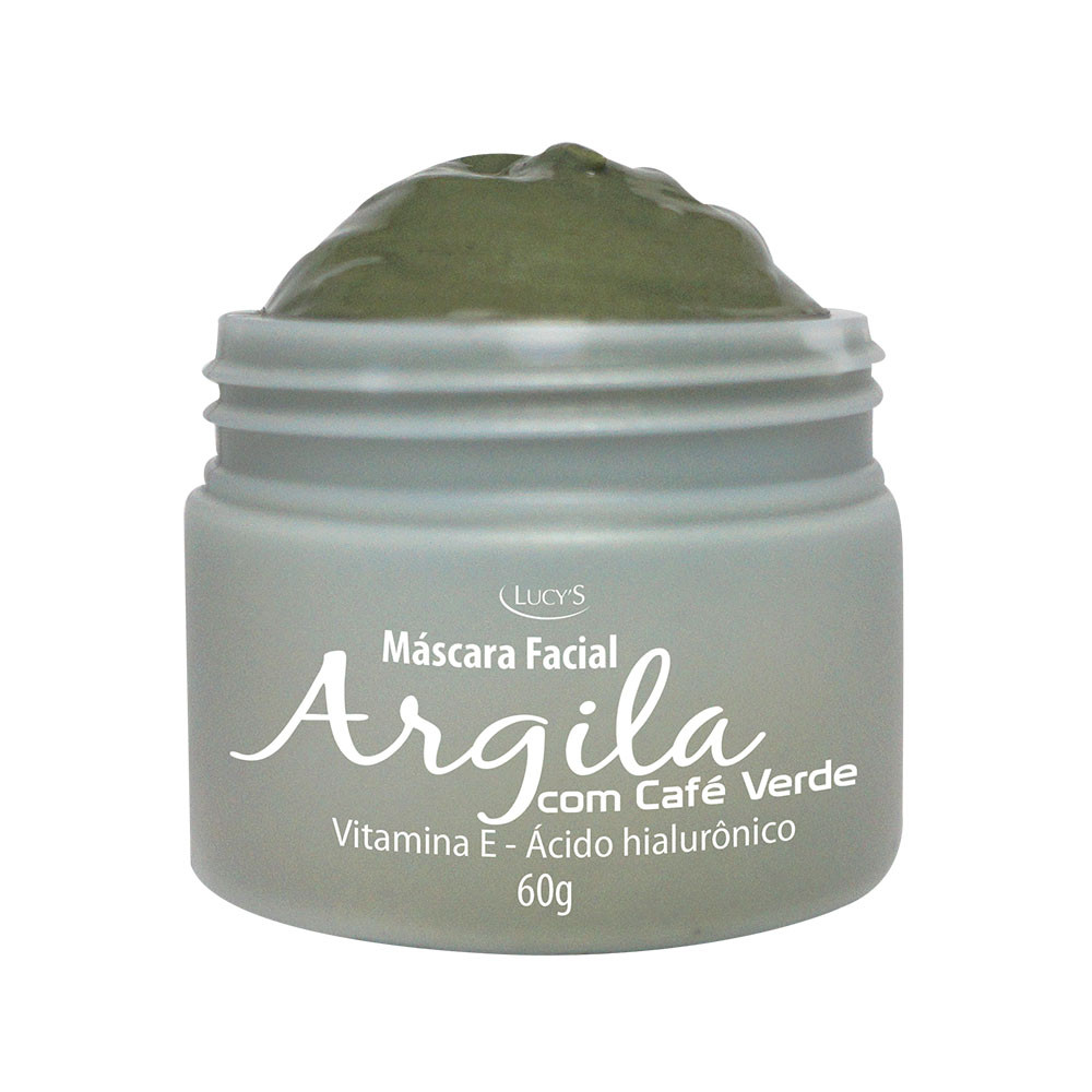 Máscara Facial Argila com Café Verde – Vitamina E / ácido hialurônico - 60gr