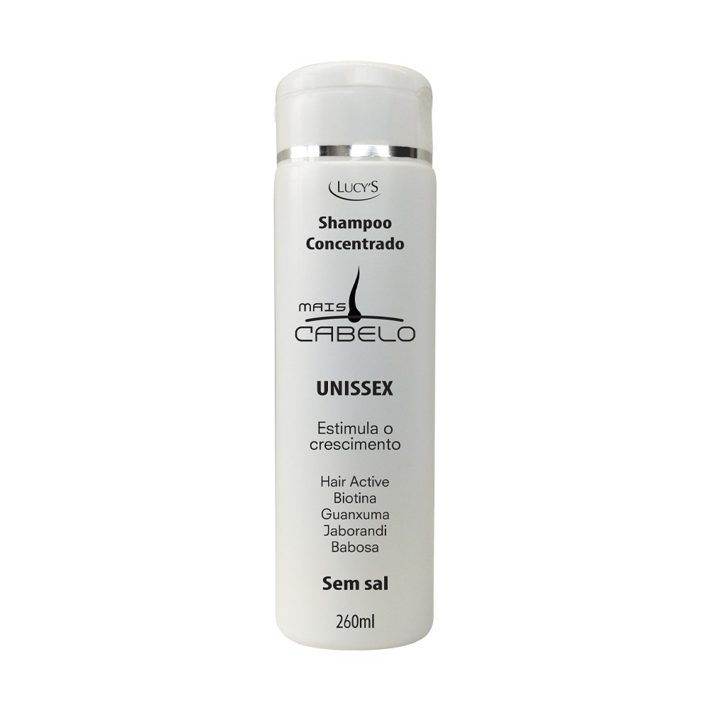 Shampoo Concentrado + Cabelo Unissex - 260ml